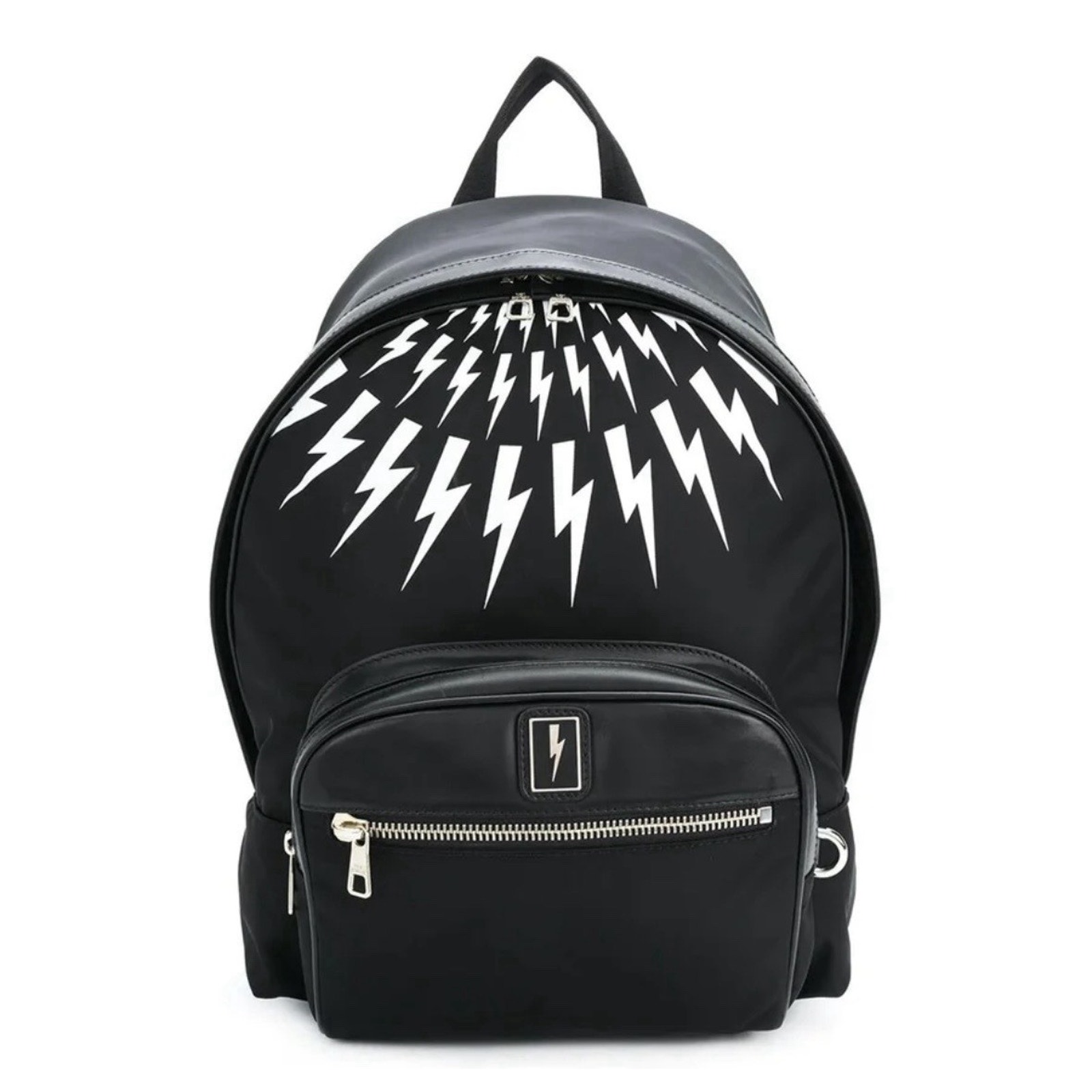 Neil Barrett Black Lightening Bolt Backpack Street Wear